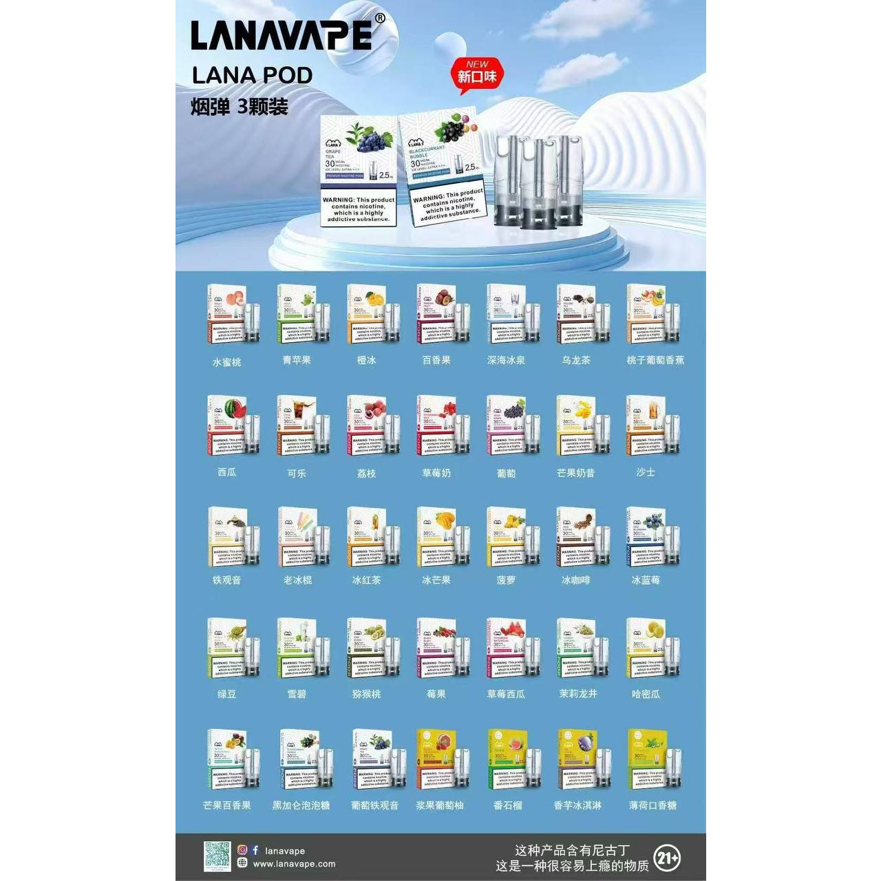 <p><strong>Lana煙彈 4/1結束<br />
買5送1~直接下單6</strong><br />
<strong>一代通用/3顆入/涼!</strong></p>